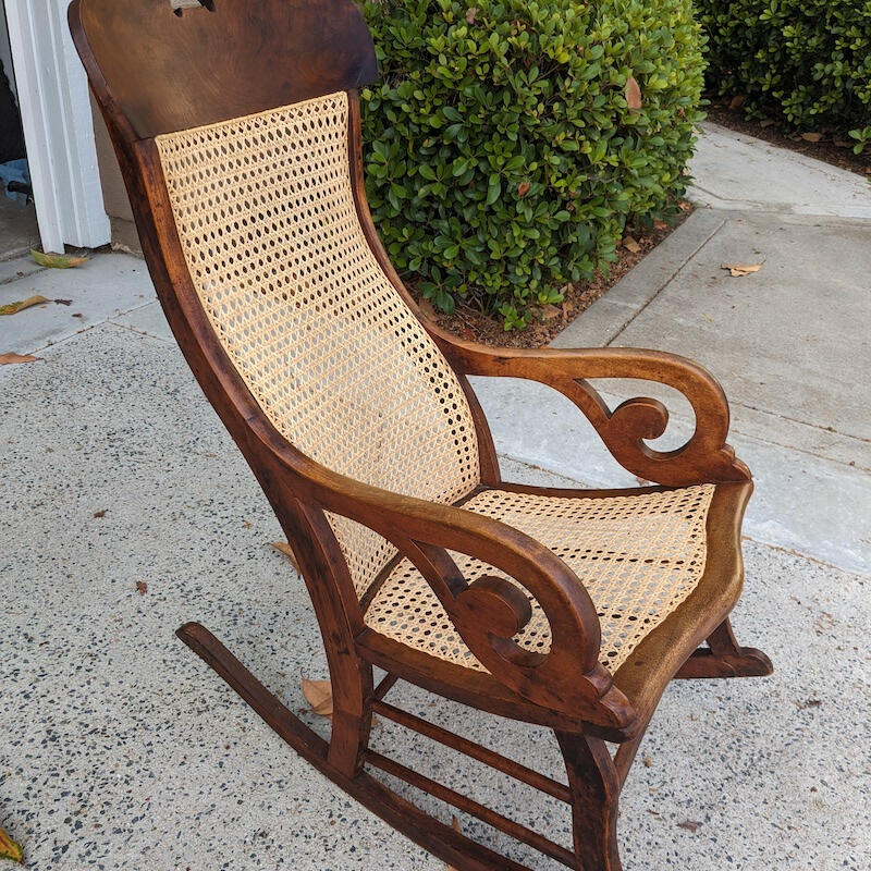 Hand Cane Lincoln Rocker